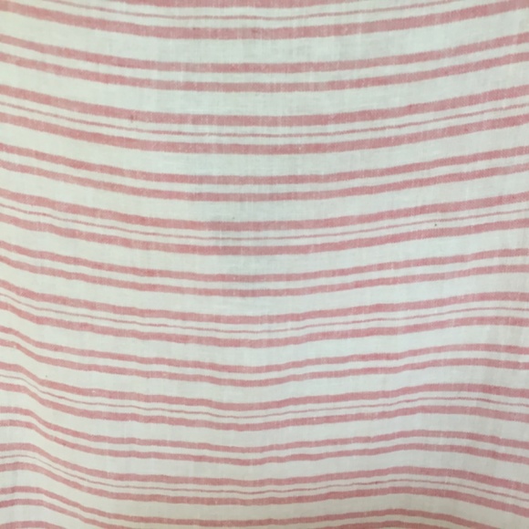 Beachlunchlounge Pink Linen Blend Striped Mini Dress - Picture 16 of 16